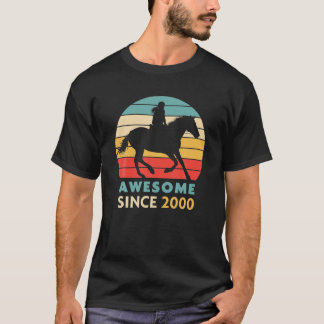 Camiseta Regalo De Cumpleaños 21 - Chica De Caballos Retro 
