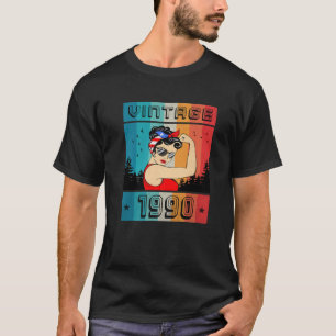 Camiseta Regalo De Cumpleaños 32 Años Para Mujeres Retro Vi