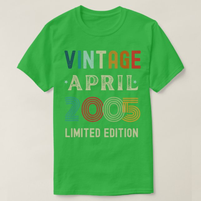 Camiseta Regalo de cumpleaños 38 de abril (Diseño del anverso)