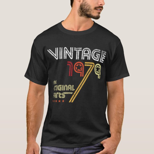 Camiseta Regalo de cumpleaños 40 años con gráfico retro (Anverso)