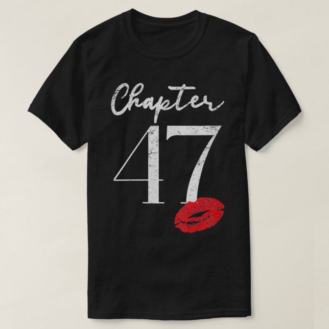 Camiseta Regalo de cumpleaños 47 mujeres por (Diseño del anverso)