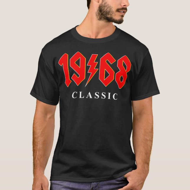 Camiseta Regalo de cumpleaños 53 del Rock de 1968 para los  (Anverso)