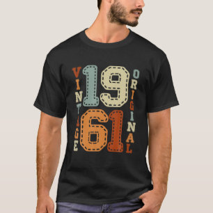 Camiseta Regalo de cumpleaños 60 desde el año 1961 retro de