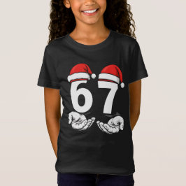 Camiseta Regalo de cumpleaños 67 para niños meme seis siete