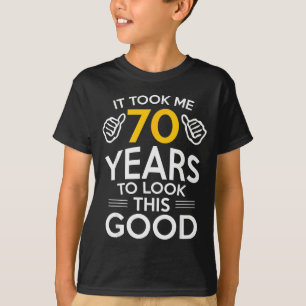 Camiseta Regalo de cumpleaños 70 Me hizo sentir 70 años 