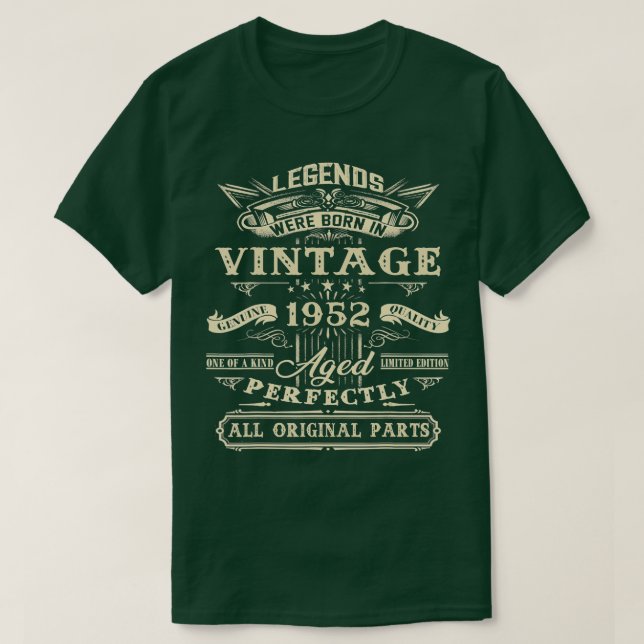 Camiseta Regalo de cumpleaños 70 para leyendas nacidas en 1 (Diseño del anverso)