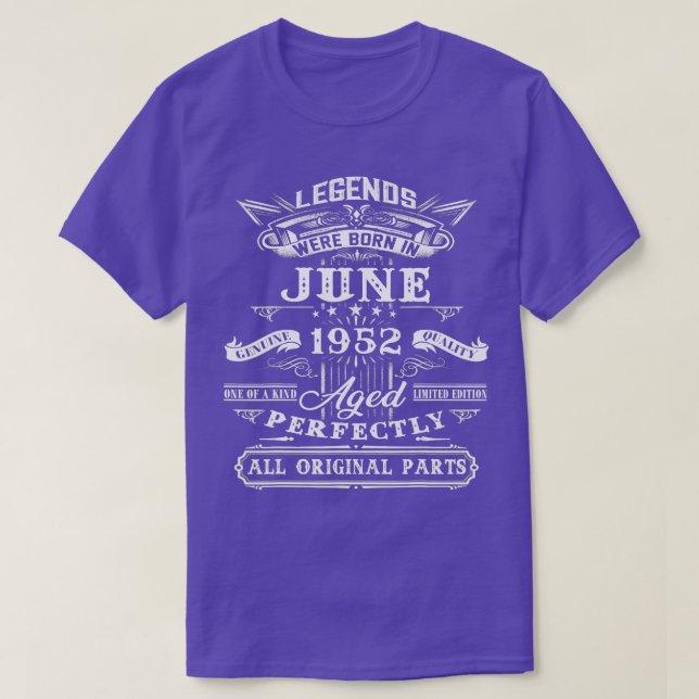 Camiseta Regalo de cumpleaños 70 para leyendas Nacidas en j (Diseño del anverso)