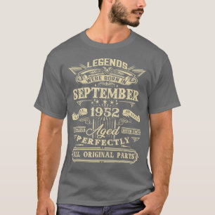 Camiseta Regalo de cumpleaños 70 para leyendas nacido en se