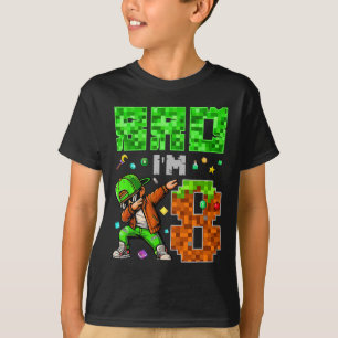 Camiseta Regalo de cumpleaños al estilo Pixel Dab Gamer par