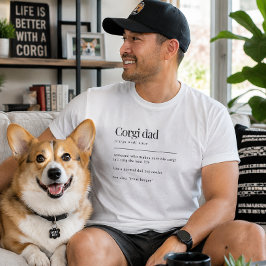 Camiseta Regalo de cumpleaños con definición de 'Padre Corg