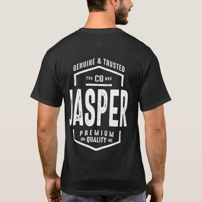 Camiseta Regalo de cumpleaños con nombre personalizado de J (Reverso)
