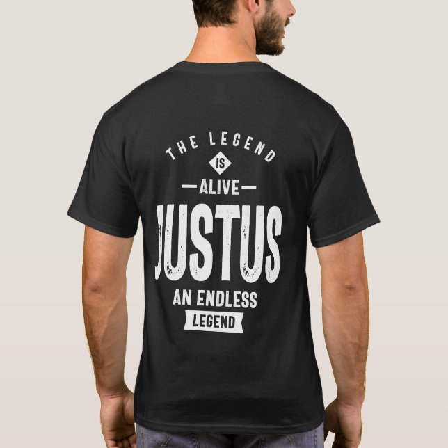 Camiseta Regalo de cumpleaños con nombre personalizado de J (Reverso)