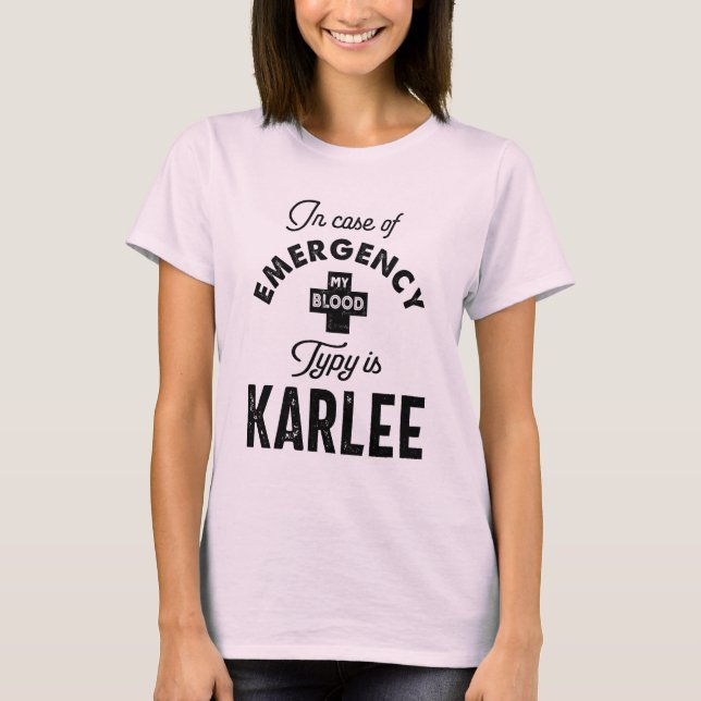Camiseta Regalo de cumpleaños con nombre personalizado de K (Anverso)