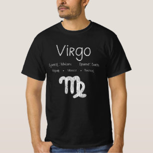Camiseta Regalo de cumpleaños con signo zodiacal de Virgo v