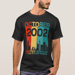 Camiseta Regalo De Cumpleaños De 20 Años De Edad Increíble