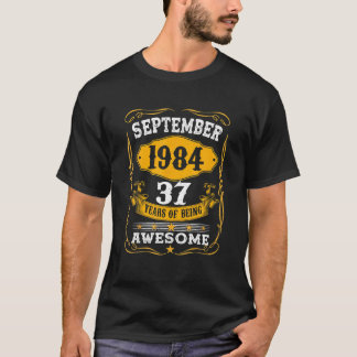 Camiseta Regalo De Cumpleaños De 37 Años Fabuloso Desde Sep