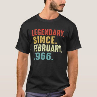 Camiseta Regalo de cumpleaños de 55 años legendario desde f