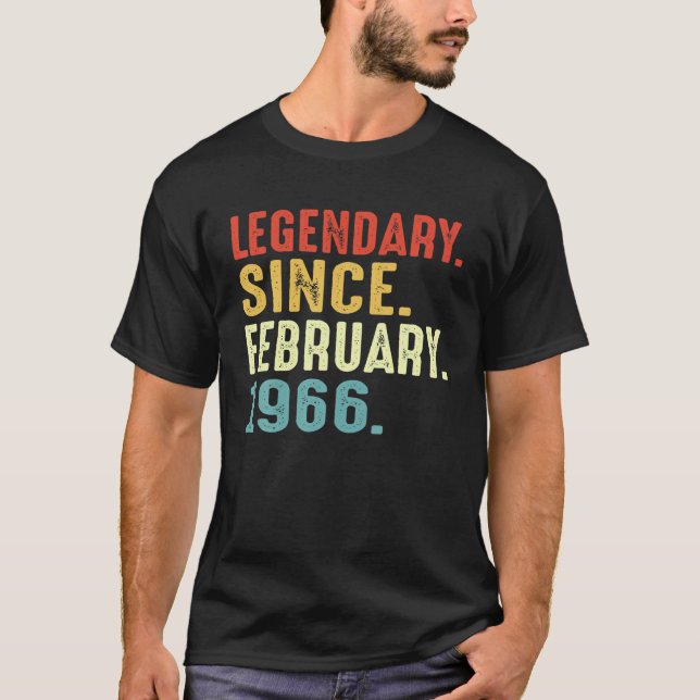 Camiseta Regalo de cumpleaños de 55 años legendario desde f (Anverso)