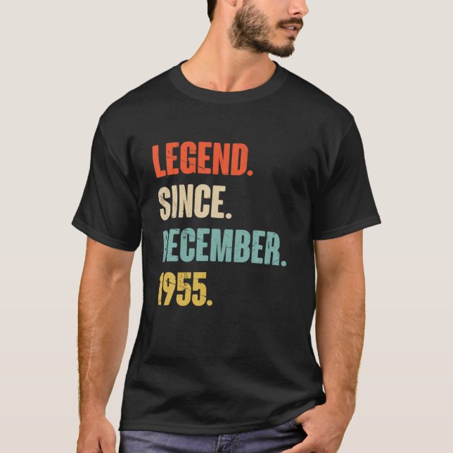 Camiseta Regalo De Cumpleaños De 67 Años - Leyenda Desde De (Anverso)