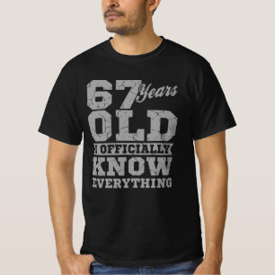 Camiseta Regalo de cumpleaños de 67 años que papá sabe todo