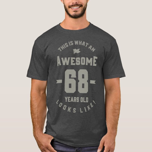 Camiseta Regalo de cumpleaños de 68 años (Anverso)
