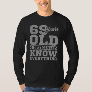 Camiseta Regalo de cumpleaños de 69 años que papá sabe t