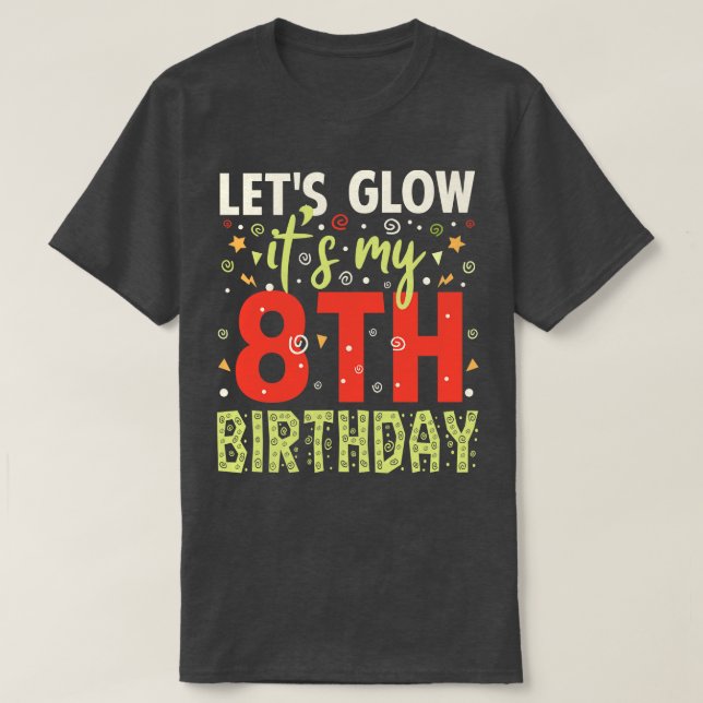Camiseta Regalo de cumpleaños de 8 años (Diseño del anverso)