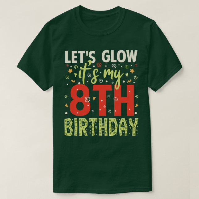 Camiseta Regalo de cumpleaños de 8 años (Diseño del anverso)