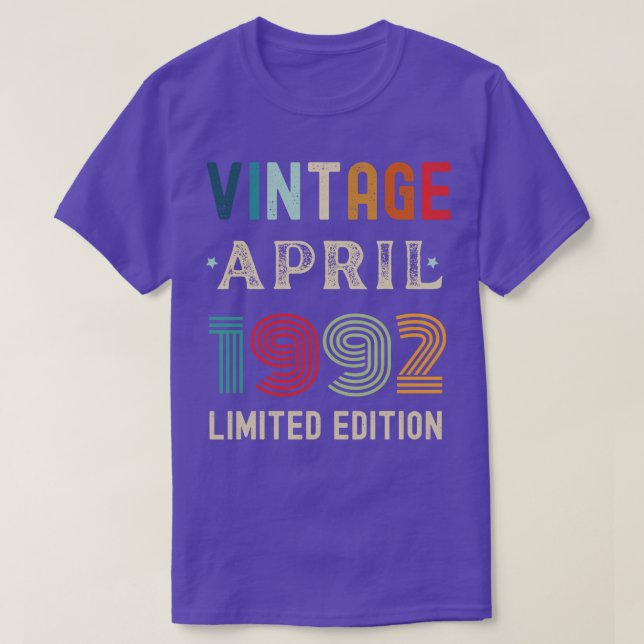 Camiseta Regalo de cumpleaños de abril 13 (Diseño del anverso)