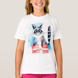 Camiseta Regalo de cumpleaños de Cute Raccoon