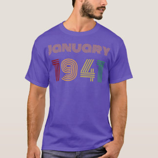 Camiseta Regalo de cumpleaños de enero de 1941