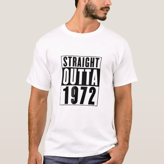 Camiseta Regalo de cumpleaños de Guay de 1972 (Anverso)