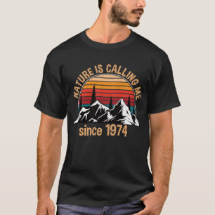 Camiseta Regalo de cumpleaños de Hiker 1974