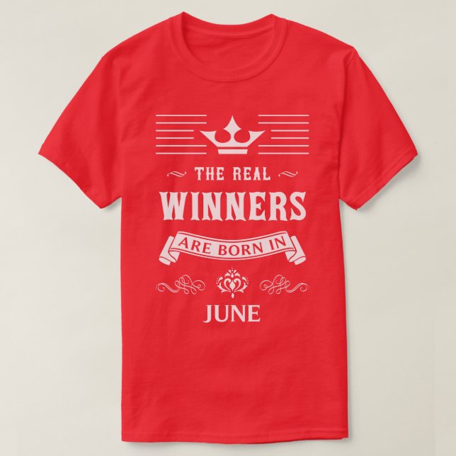 Camiseta Regalo de cumpleaños de junio (Diseño del anverso)