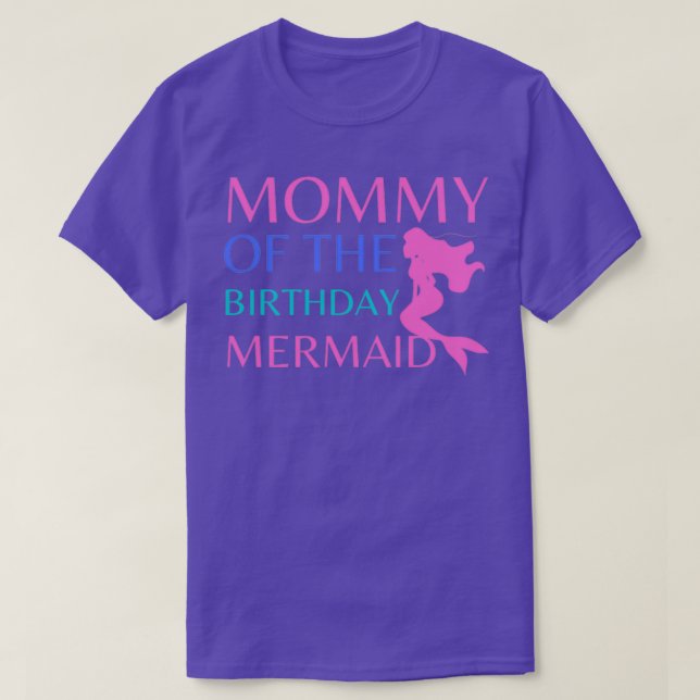 Camiseta Regalo De Cumpleaños De La Sirena De Cumpleaños (Diseño del anverso)