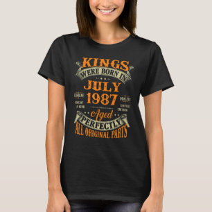Camiseta Regalo De Cumpleaños De Los Hombres 35 Por Los Rey