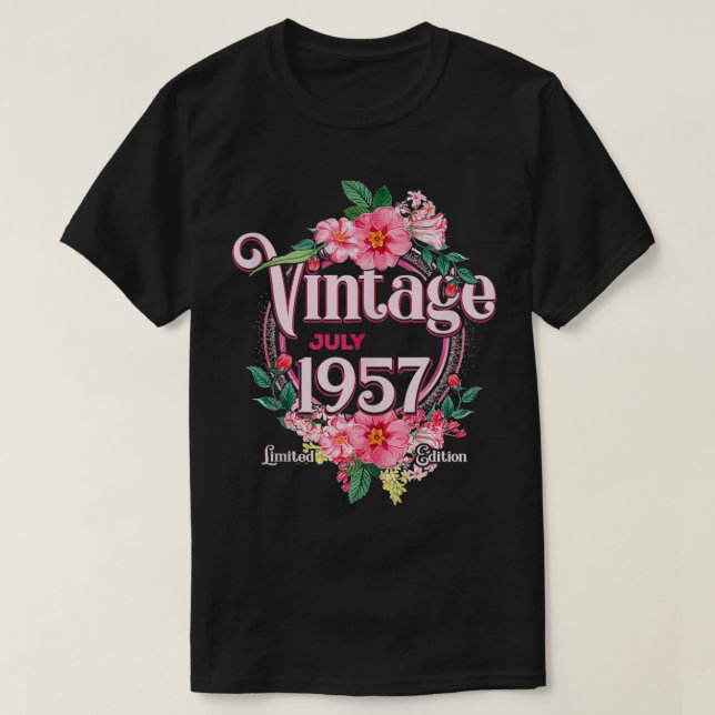 Camiseta Regalo De Cumpleaños De Mujeres Nacido En Julio De (Diseño del anverso)