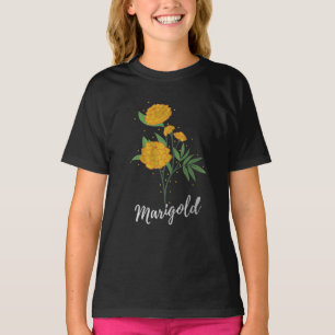 Camiseta Regalo de cumpleaños de octubre flores amante calé