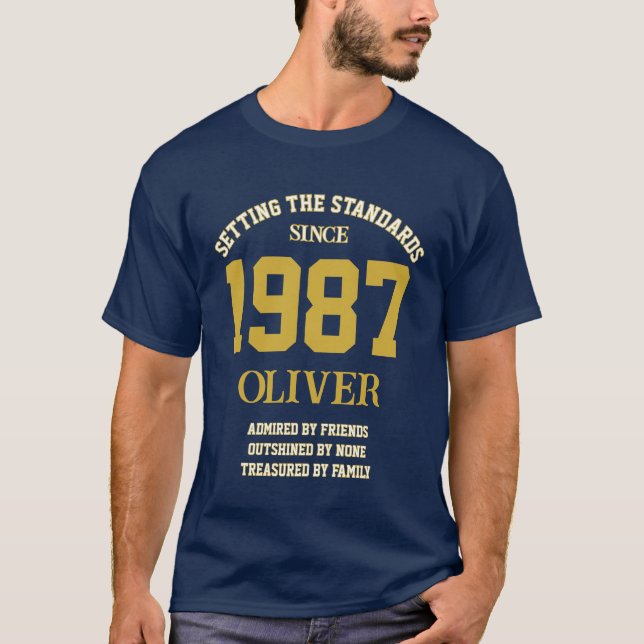 Camiseta Regalo de cumpleaños de personalizable (Anverso)
