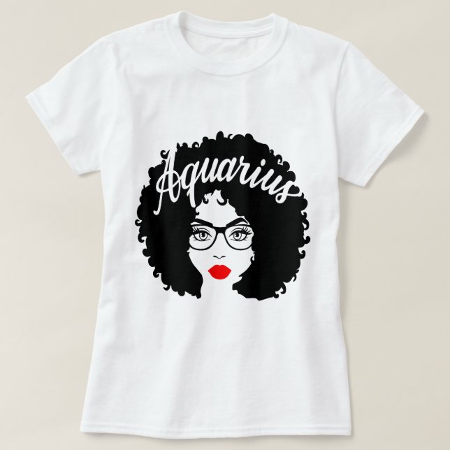 Camiseta Regalo de cumpleaños de Reina Negra Lipas rojas Af (Diseño del anverso)