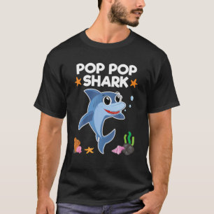 Camiseta Regalo de cumpleaños del abuelo del Pop Shark