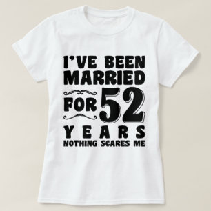 Camiseta Regalo de cumpleaños después de 52 años de casados