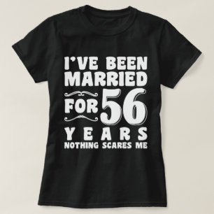 Camiseta Regalo de cumpleaños después de 56 años de casados