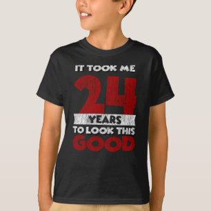 Camiseta Regalo de cumpleaños divertido de 24 años de antig