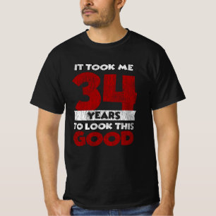 Camiseta Regalo de cumpleaños divertido de 34 años de antig
