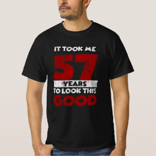 Camiseta Regalo de cumpleaños divertido de 57 años de antig