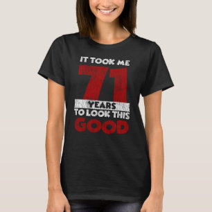 Camiseta Regalo de cumpleaños divertido de 71 años de antig