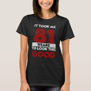 Camiseta Regalo de cumpleaños divertido de 81 años de antig