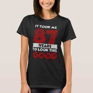 Camiseta Regalo de cumpleaños divertido de 87 años de antig