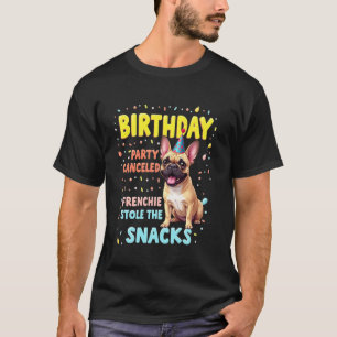 Camiseta Regalo de Cumpleaños Divertido Perro Bulldog Franc